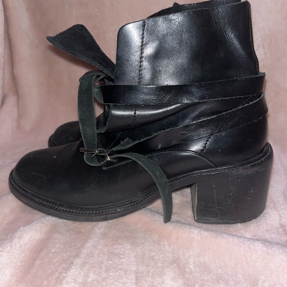 Black Zara booties